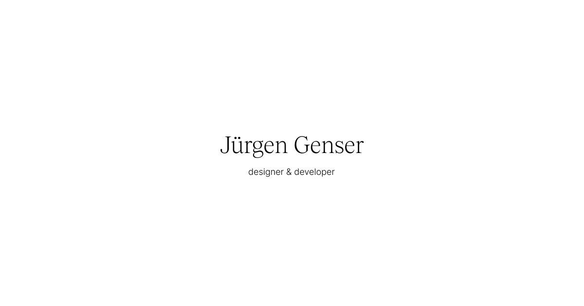 (c) Juergengenser.com